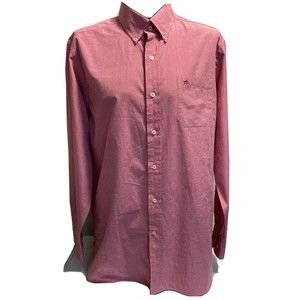 Southern Tide Men’s Classic Solid Light Fuchsia Long Sleeve Casual Shirt Sz L